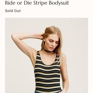 NWT Free People Ride or Die Ribbed Bodysuit